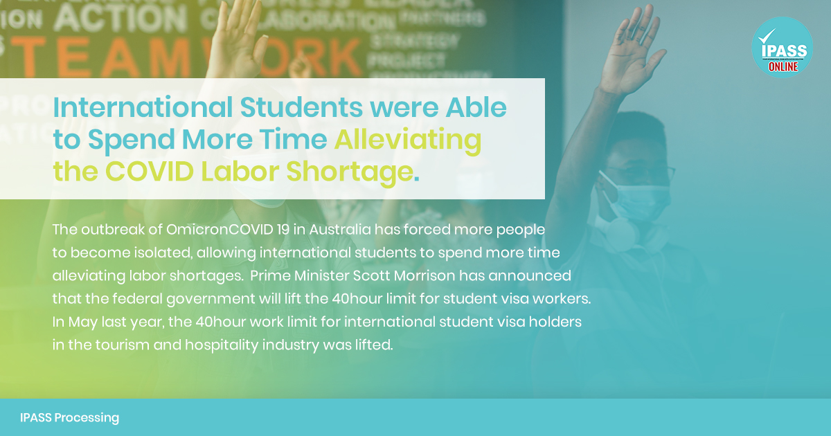 International Students were Able to Spend More Time Alleviating the COVID Labor Shortage